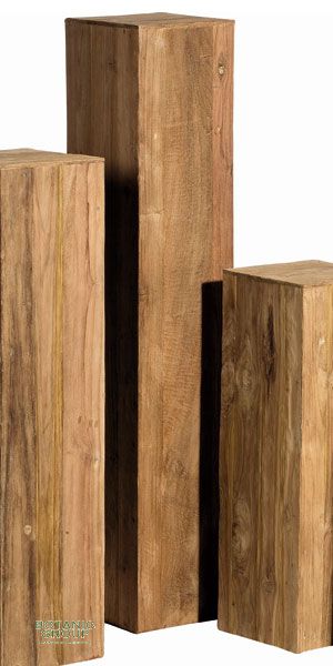 Column Solid Wood Decorative Pillar Made Of Acacia Wood